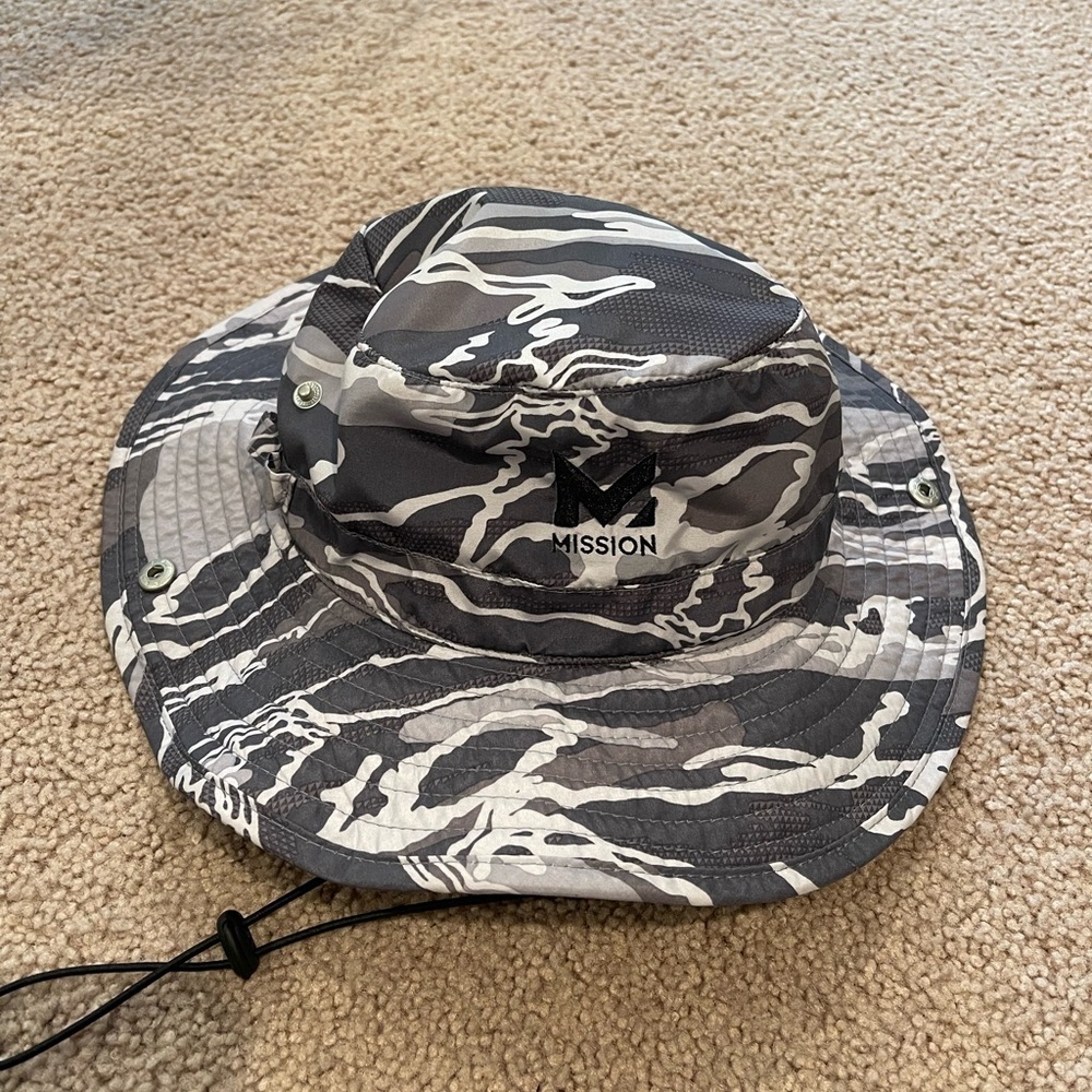 MISSION instant cooling camouflage Bucket Hat